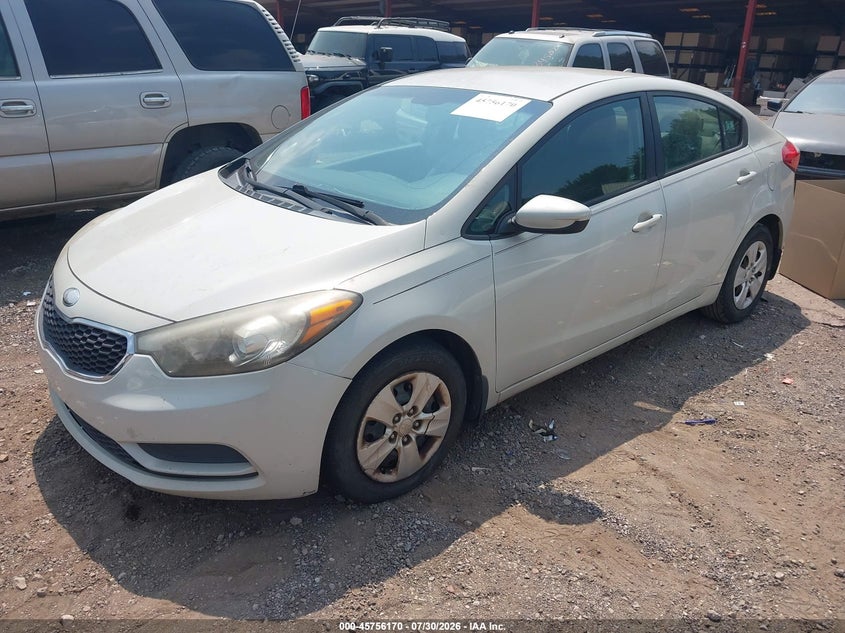 2014 Kia Forte, Normal Wear & Tear, IAAI, VIN KNAFK4A6XE5061314 — photo 2