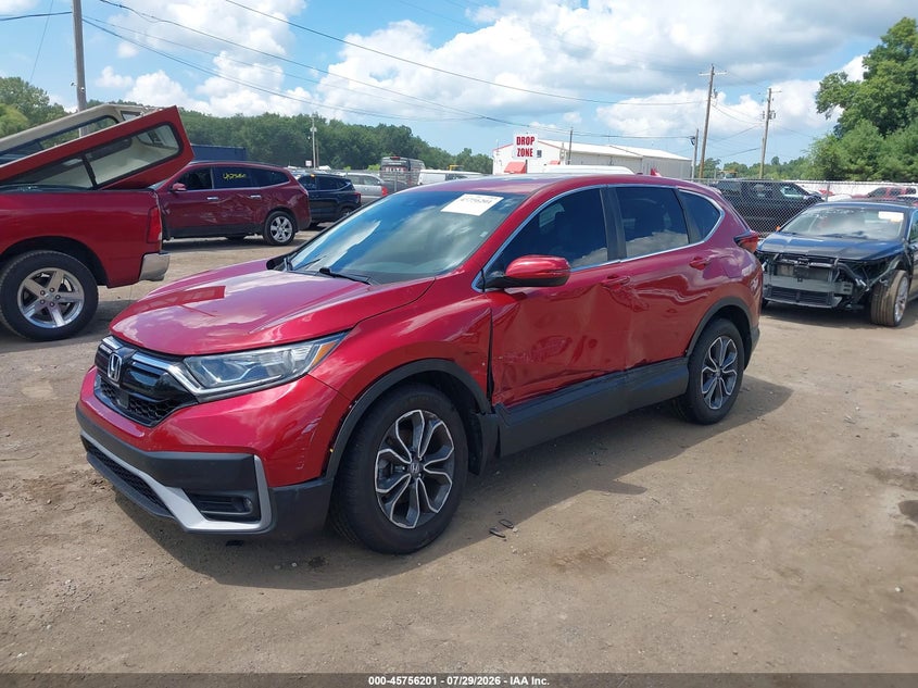 2021 Honda CR-V, Обидва боки, IAAI, VIN 7FARW2H53ME018246 — фото 2