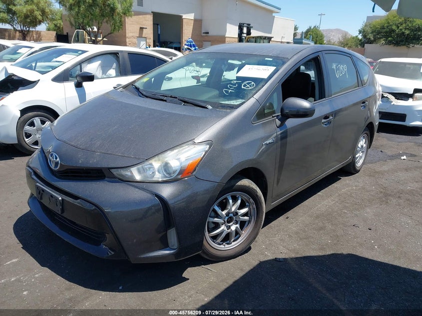 Vin: jtdzn3eu6fj030998, lot: 46254931, toyota prius v three 20152