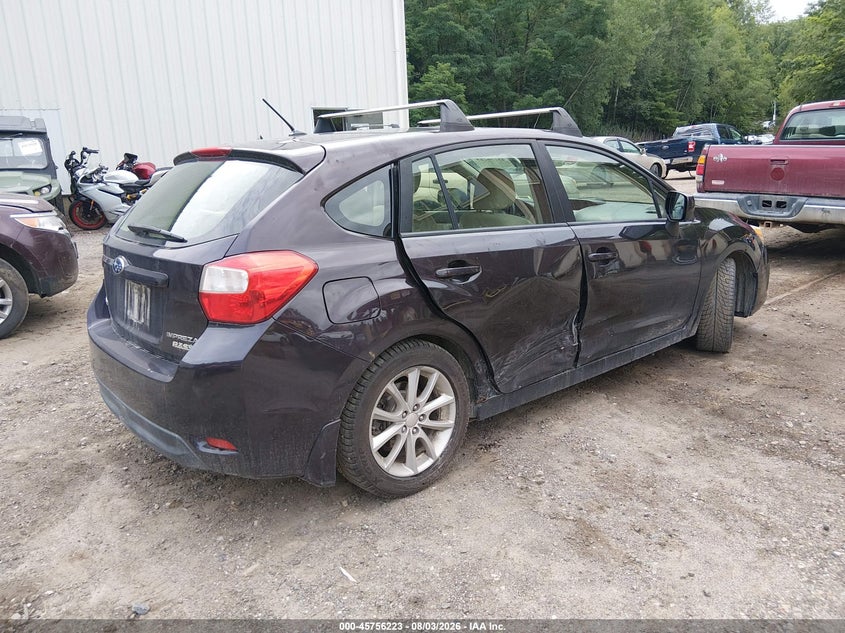 Vin: jf1gpac64dh834592, lot: 46254945, subaru impreza 2.0i premium 20134