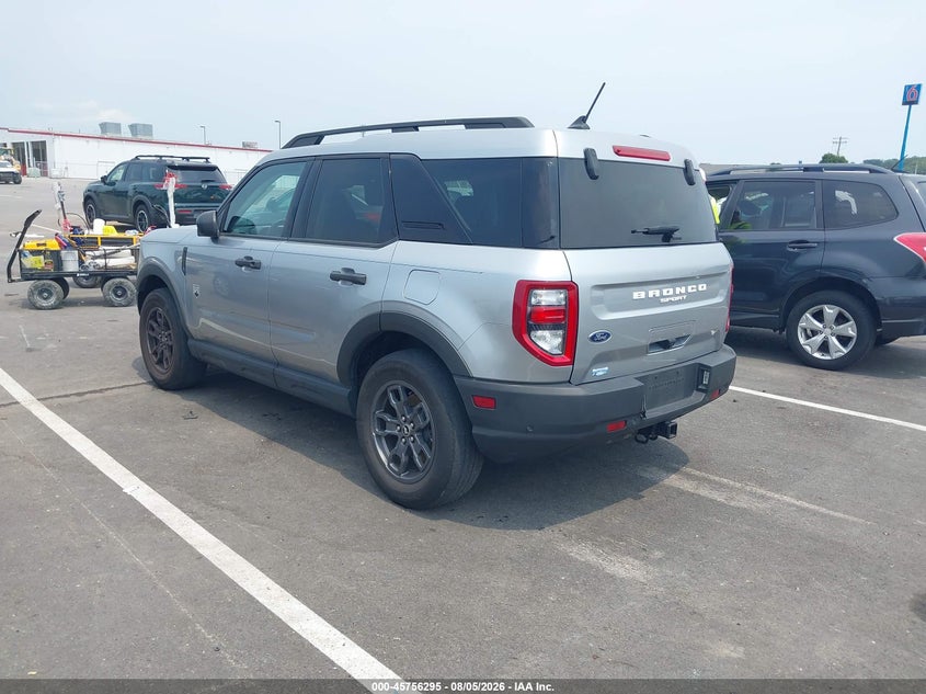 Vin: 3fmcr9b61nre19034, lot: 46255017, ford bronco sport big bend 20223