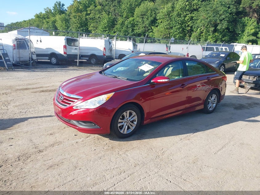 Vin: 5npeb4ac2eh918472, lot: 46255022, hyundai sonata gls 20142