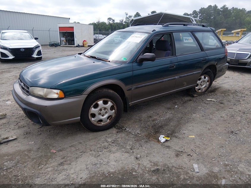 1996 Subaru Legacy, Left Rear, IAAI, VIN 4S3BG6853T7372824 — photo 2