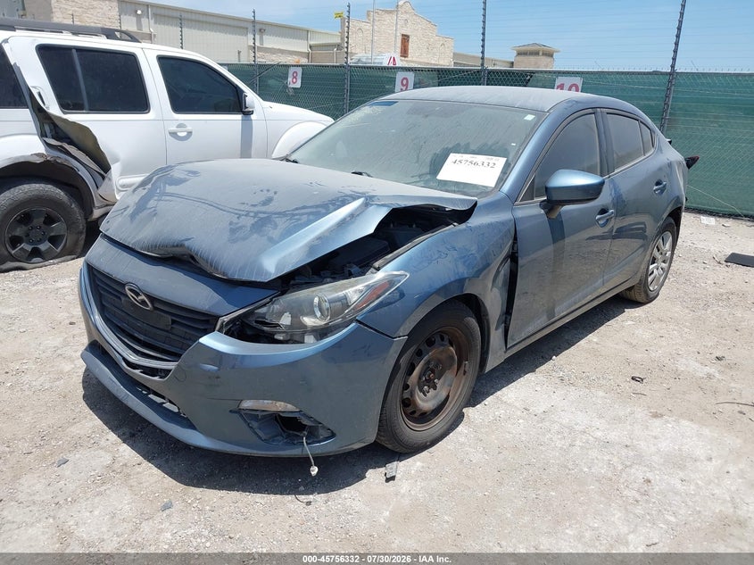 Vin: 3mzbm1t70gm317051, lot: 46255054, mazda mazda3 i sport 20162