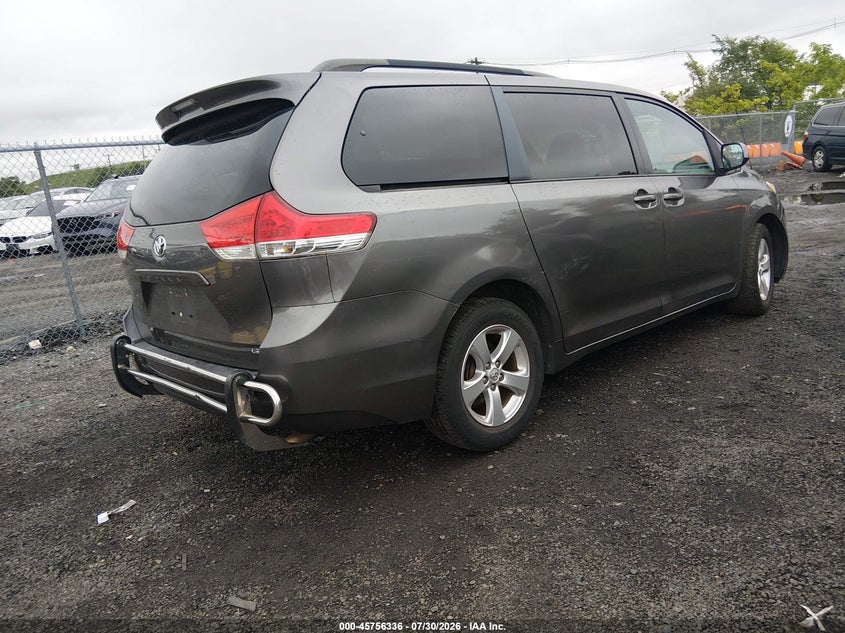 Vin: 5tdkk3dc0ds384437, lot: 46255058, toyota sienna le v6 8 passenger 20134