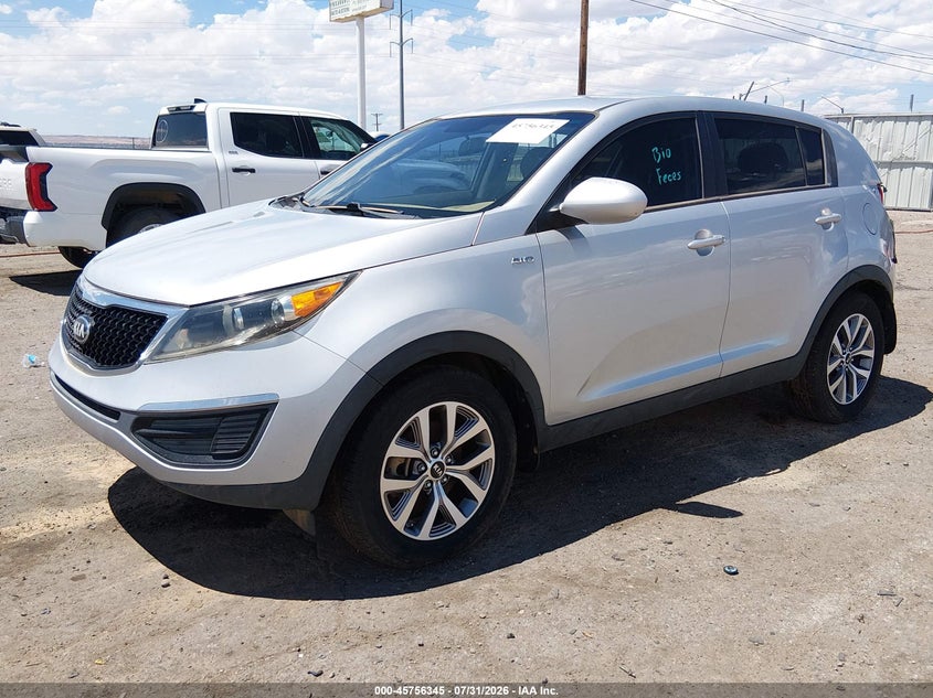 Vin: kndpbcac8e7589106, lot: 46255067, kia sportage lx 20142