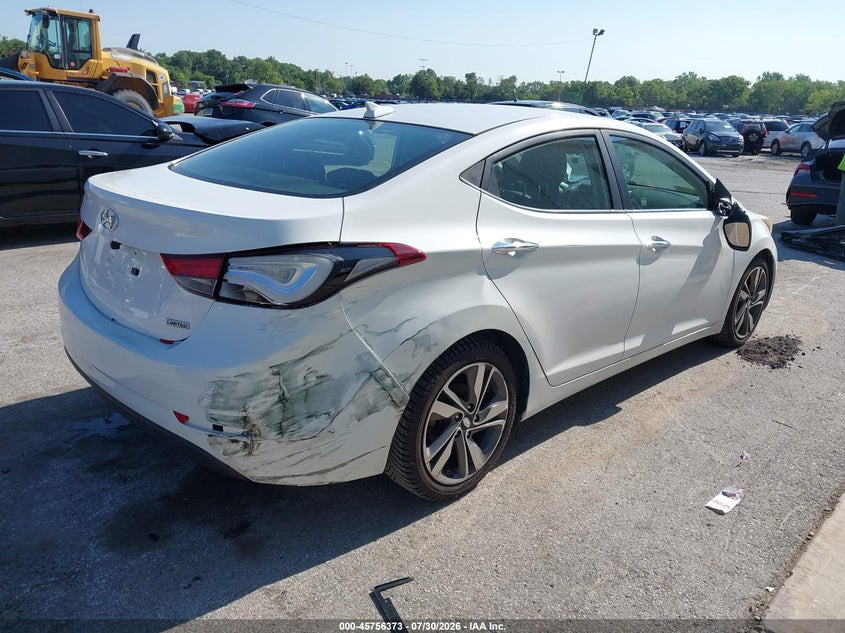 Vin: 5npdh4ae2eh456622, lot: 46255095, hyundai elantra limited 20144