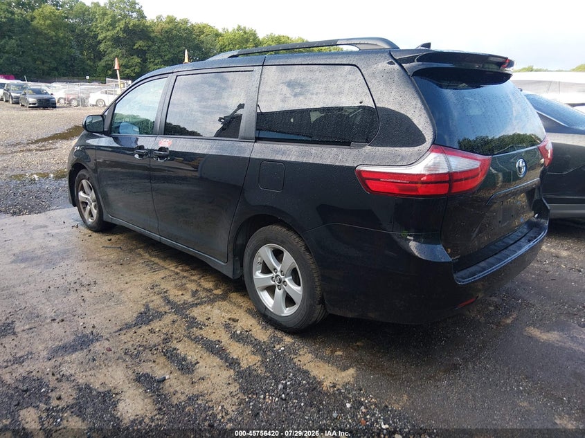 Vin: 5tdkz3dc2js945938, lot: 46255142, toyota sienna le 8 passenger 20183