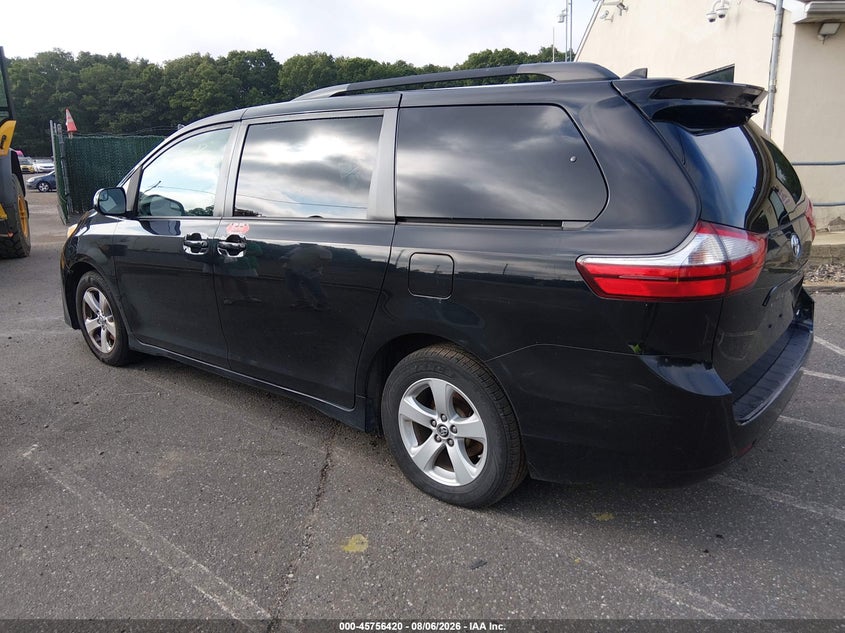 Vin: 5tdkz3dc2js945938, lot: 46255142, toyota sienna le 8 passenger 20183