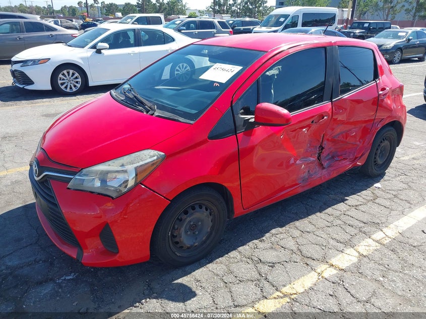 Vin: vnkktud35fa031413, lot: 46255146, toyota yaris l 20152