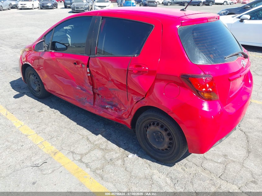 Vin: vnkktud35fa031413, lot: 46255146, toyota yaris l 20153