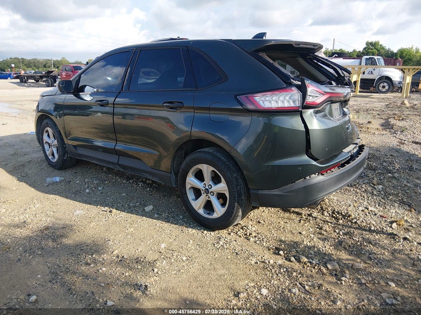 Vin: 2fmtk3g89fbb98990, lot: 46255151, ford edge se 20153