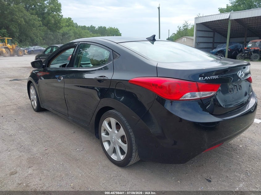 Vin: 5npdh4ae8dh388969, lot: 46255161, hyundai elantra limited 20133
