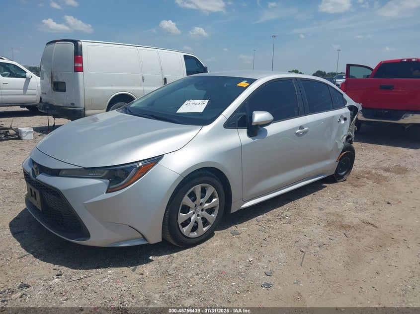 Vin: 5yfeprae0lp109858, lot: 46255163, toyota corolla le 20202