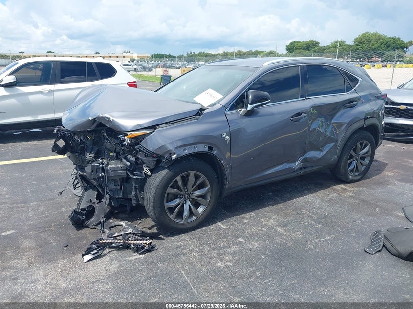 Vin: jtjyarbz7h2072620, lot: 46255164, lexus nx 200t f sport 20172