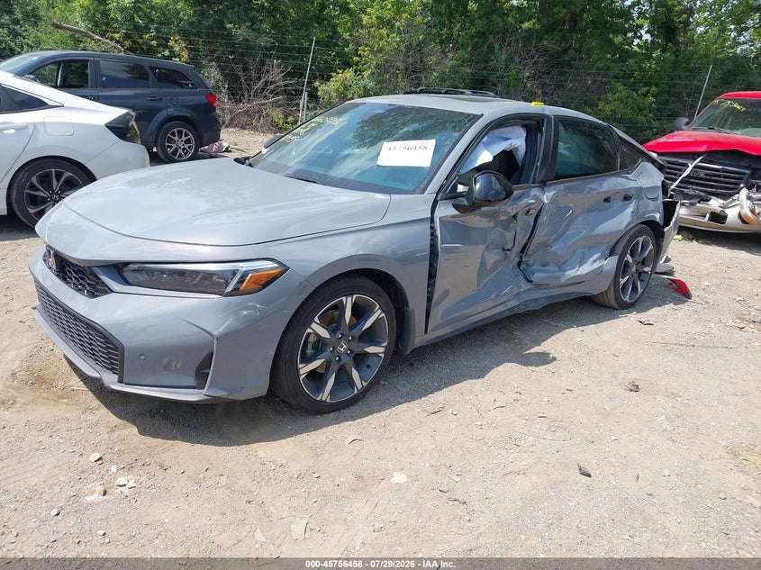 Vin: 19xfl4h97se017139, lot: 46255180, honda civic hybrid sport touring 20252