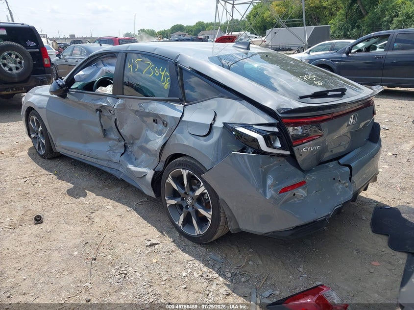 Vin: 19xfl4h97se017139, lot: 46255180, honda civic hybrid sport touring 20253