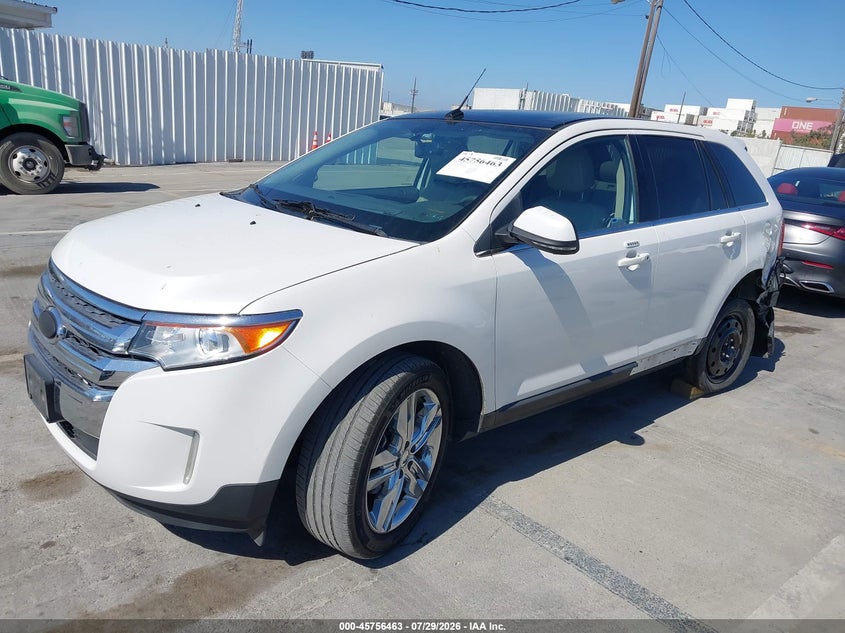 Vin: 2fmdk3kc1dbc62176, lot: 46255185, ford edge limited 20132