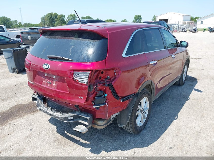 Vin: 5xypgda56kg487939, lot: 46255187, kia sorento 3.3l lx 20194