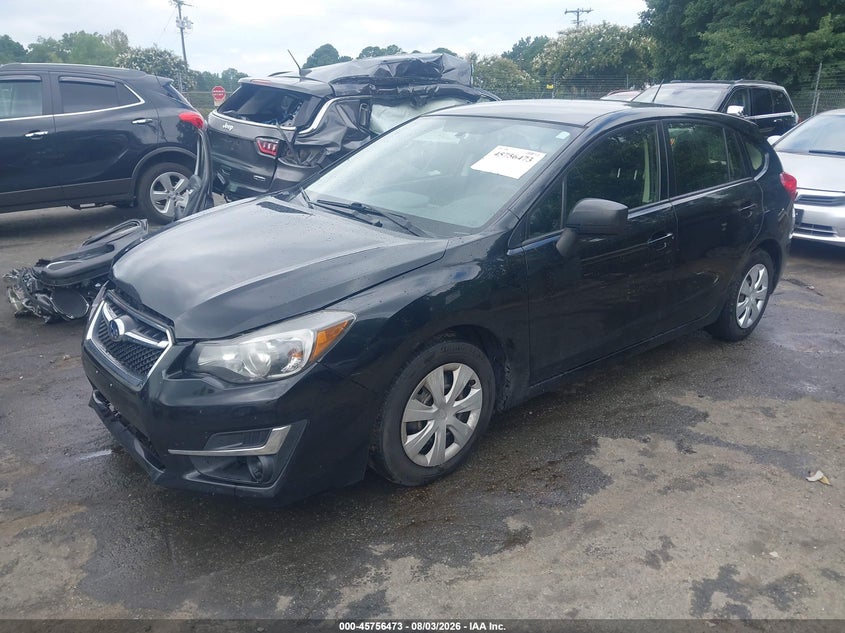 Vin: jf1gpaa60fg278048, lot: 46255195, subaru impreza 2.0i 20152