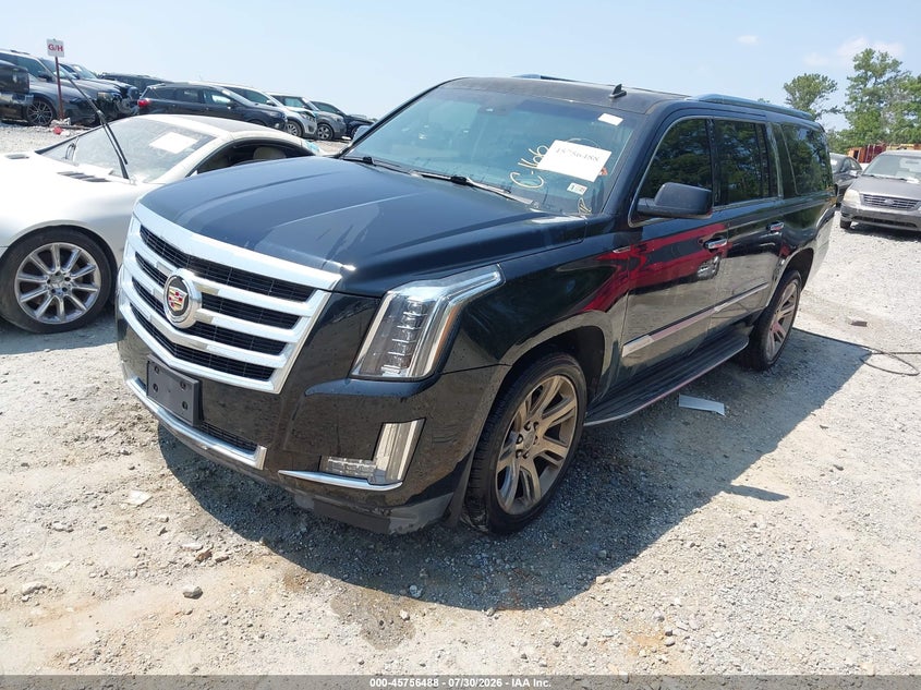 Vin: 1gys4hkj9fr181065, lot: 46255210, cadillac escalade esv luxury 20152