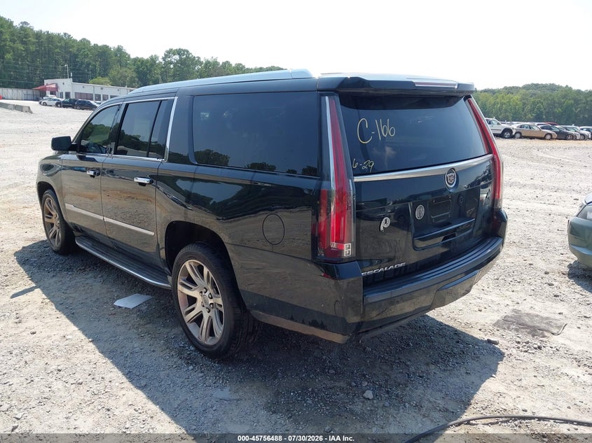 Vin: 1gys4hkj9fr181065, lot: 46255210, cadillac escalade esv luxury 20153