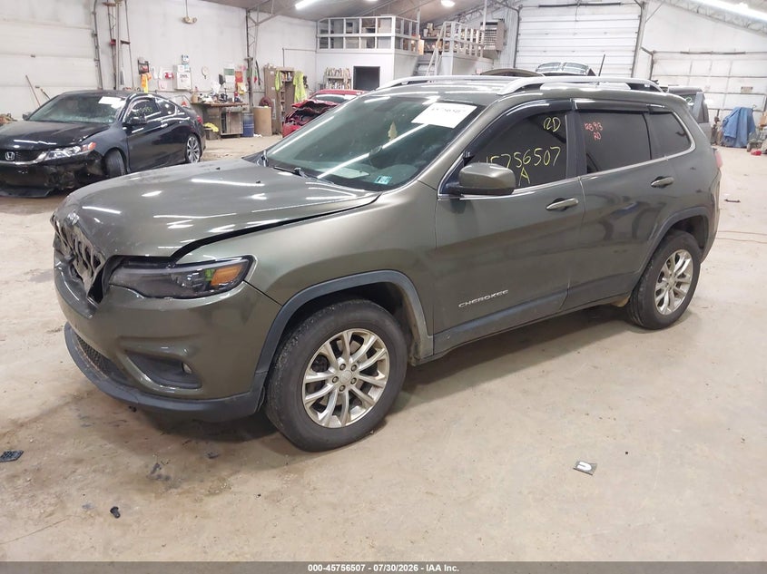 2019 Jeep Cherokee, Front End, IAAI, VIN 1C4PJMCB9KD228896 — photo 2