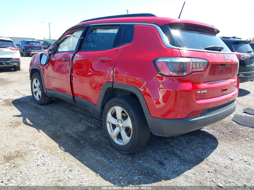 Vin: 3c4njdbbxjt207704, lot: 46255242, jeep compass latitude 4x4 20183