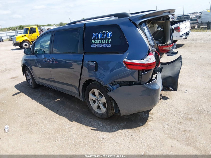 Vin: 5tdkk3dcxfs533651, lot: 46255285, toyota sienna le 8 passenger 20153