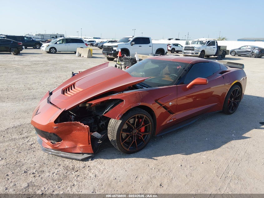 Vin: 1g1ym2d71f5120694, lot: 46255290, chevrolet corvette stingray z51 20152