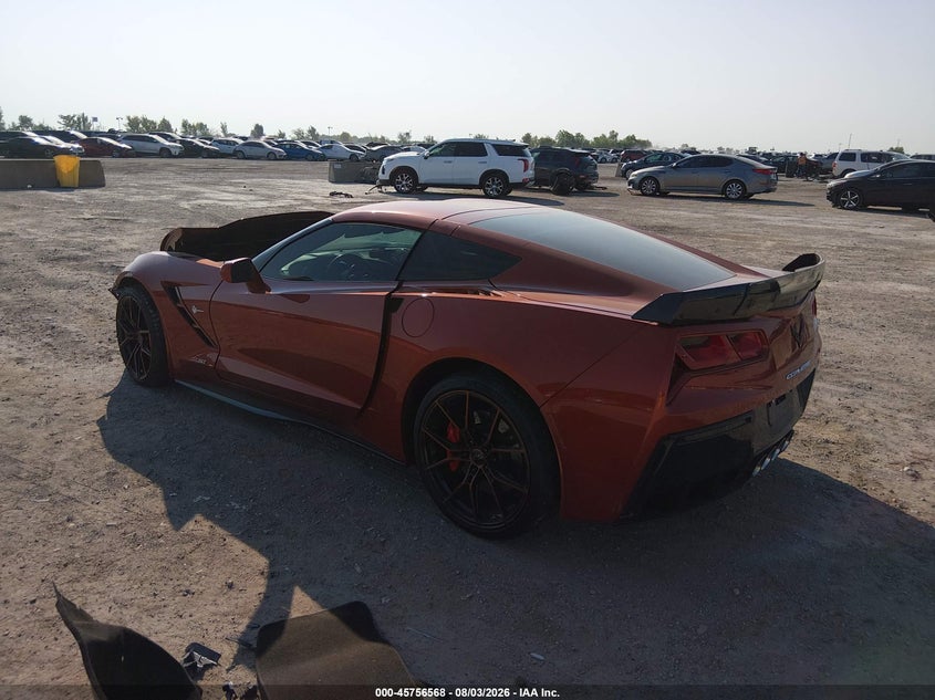 Vin: 1g1ym2d71f5120694, lot: 46255290, chevrolet corvette stingray z51 20153
