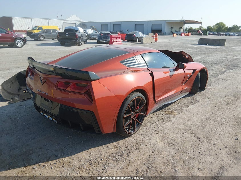 Vin: 1g1ym2d71f5120694, lot: 46255290, chevrolet corvette stingray z51 20154