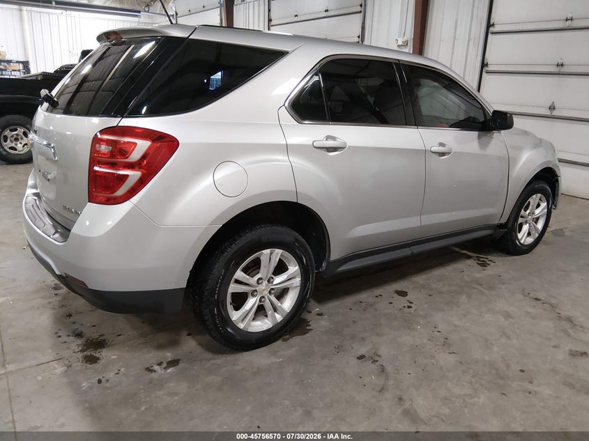 Vin: 2gnalbek1g1128271, lot: 46255292, chevrolet equinox ls 20164