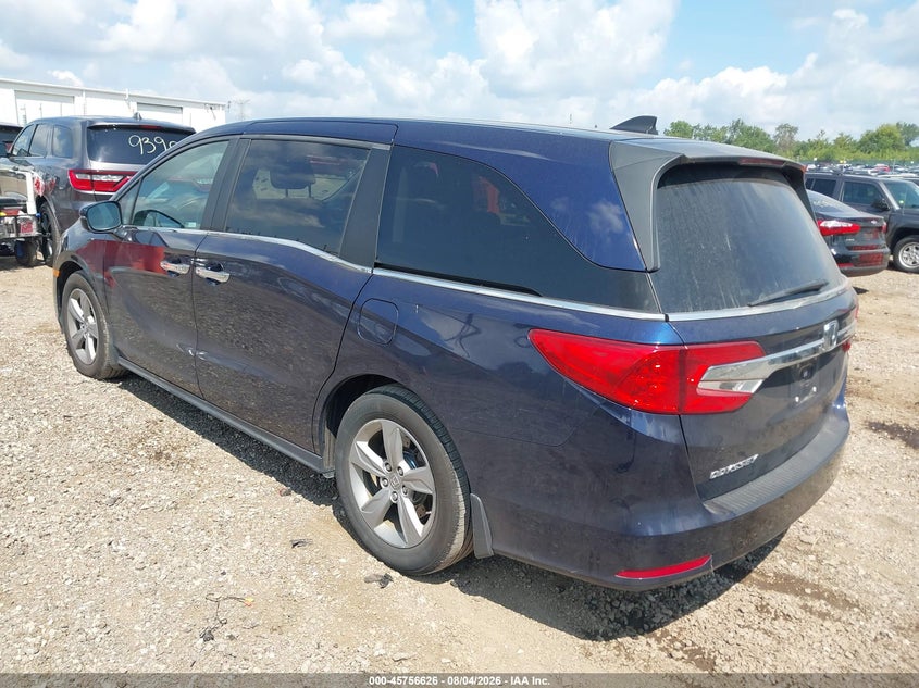 Vin: 5fnrl6h72lb011896, lot: 46255348, honda odyssey ex-l/ex-l w/navi   res 20203