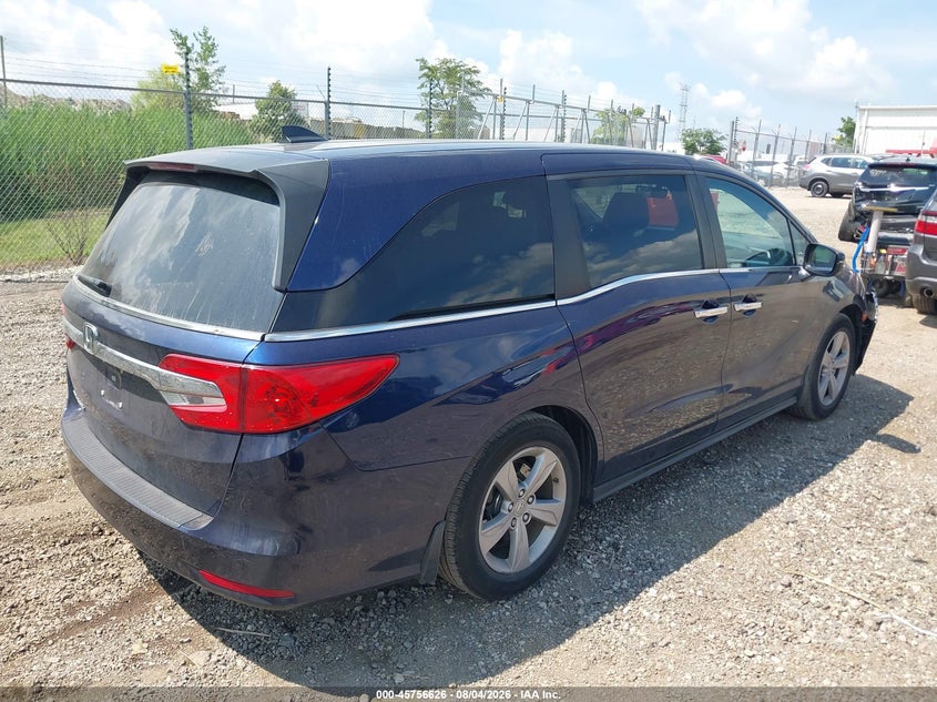 Vin: 5fnrl6h72lb011896, lot: 46255348, honda odyssey ex-l/ex-l w/navi   res 20204