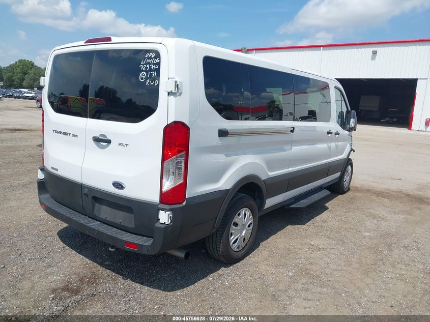 Vin: 1fbax2yg8ska64621, lot: 46255350, ford transit-350 passenger van xlt 20254