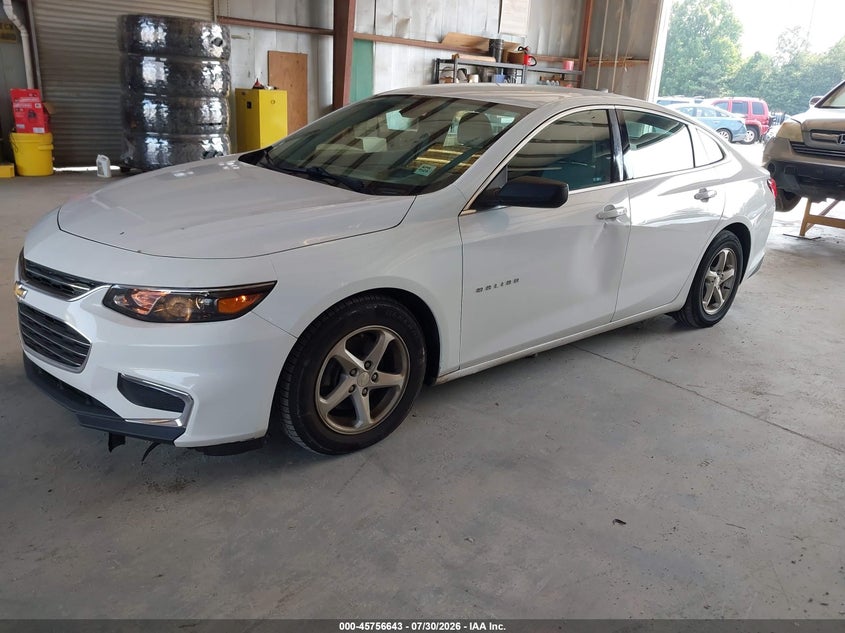 Vin: 1g1zb5stxgf178486, lot: 46255365, chevrolet malibu ls 20162