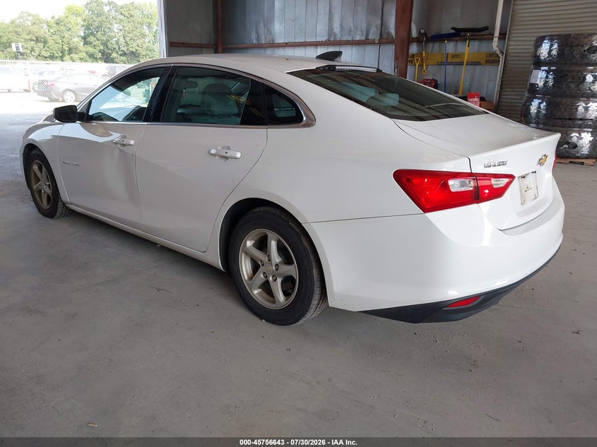 Vin: 1g1zb5stxgf178486, lot: 46255365, chevrolet malibu ls 20163