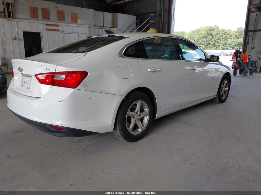 Vin: 1g1zb5stxgf178486, lot: 46255365, chevrolet malibu ls 20164