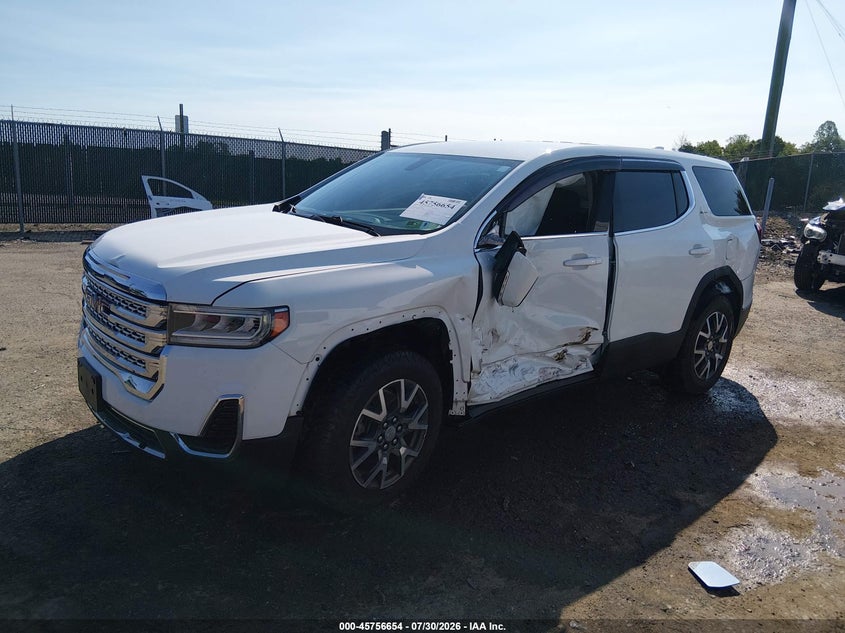 Vin: 1gkknkla3mz164889, lot: 46255376, gmc acadia fwd sle 20212
