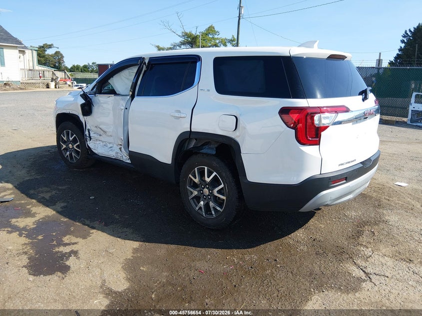 Vin: 1gkknkla3mz164889, lot: 46255376, gmc acadia fwd sle 20213