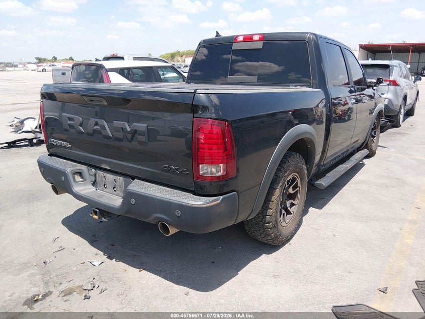 Vin: 1c6rr7yt4hs573320, lot: 46255393, ram 1500 rebel  4x4 5'7 box 20174