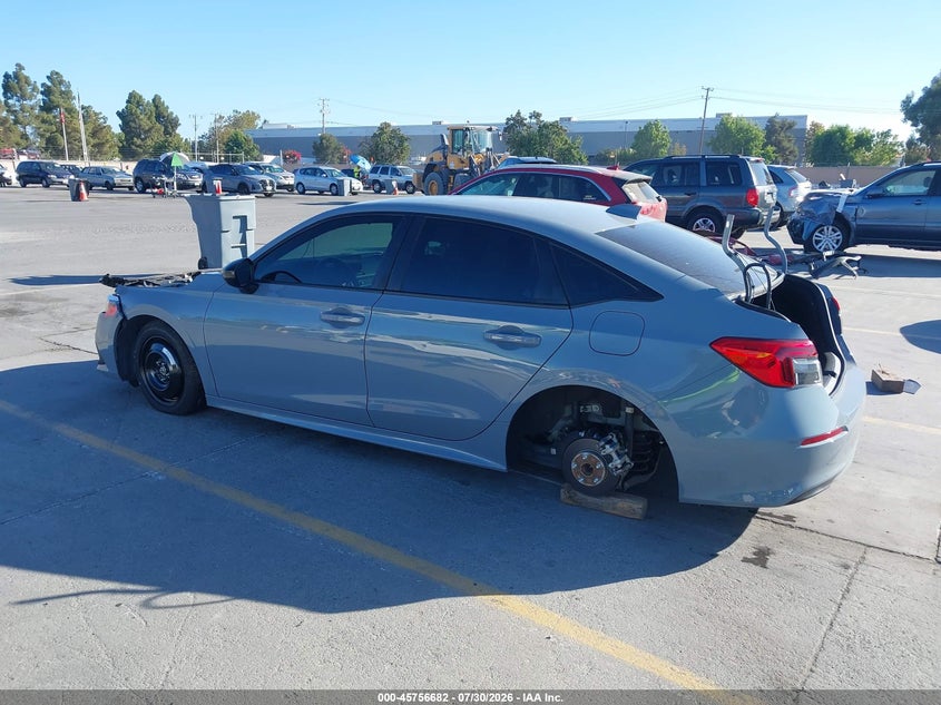 Vin: 2hgfe2f54ph510644, lot: 46255404, honda civic sport 20233