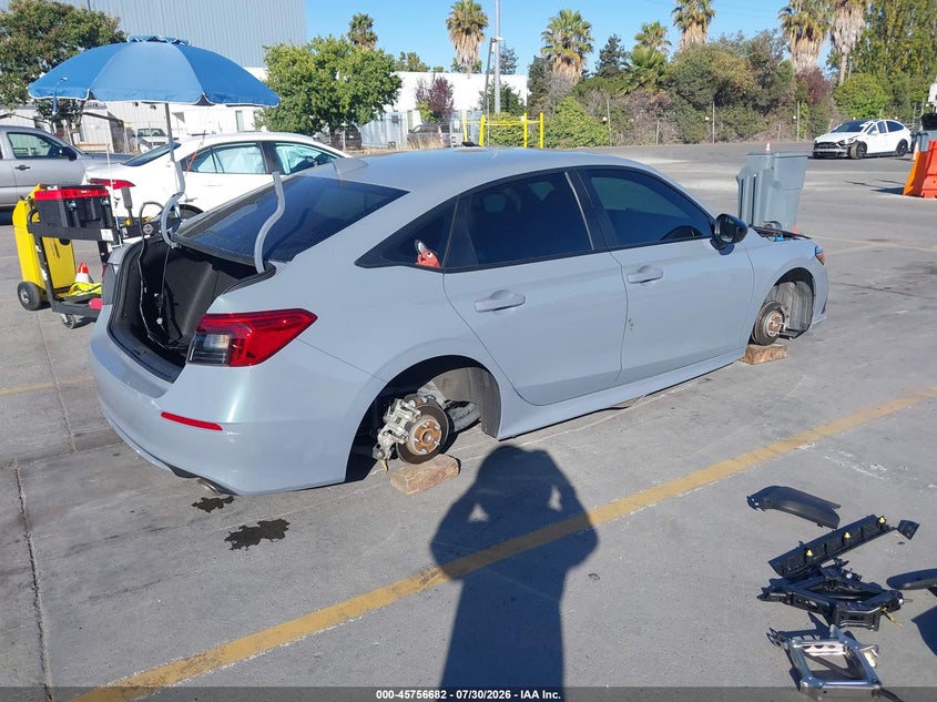 Vin: 2hgfe2f54ph510644, lot: 46255404, honda civic sport 20234