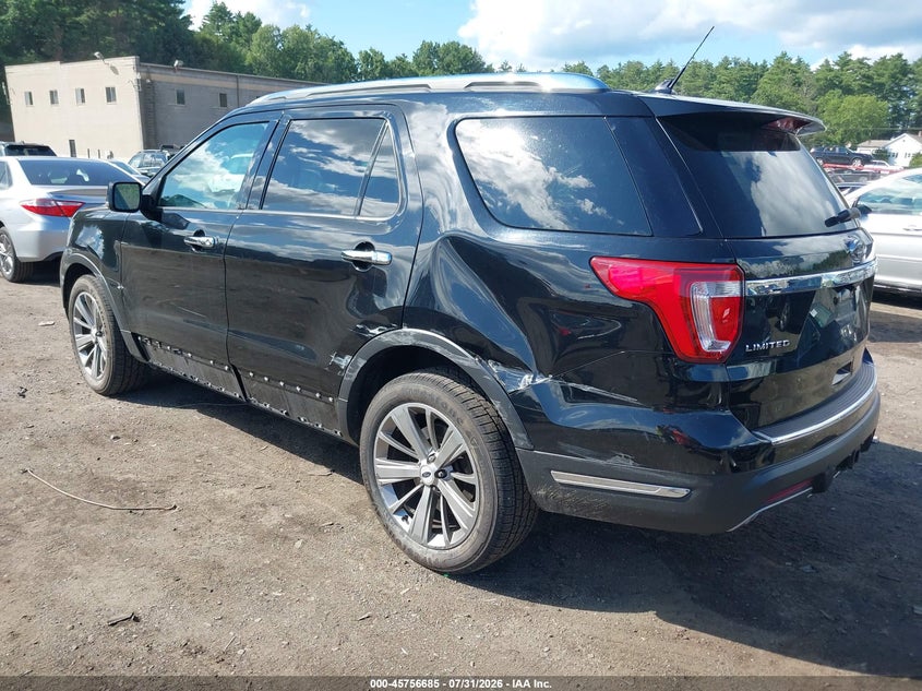 Vin: 1fm5k8f84jgb14339, lot: 46255407, ford explorer limited 20183