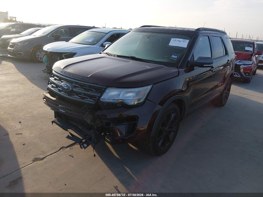 Vin: 1fm5k7d81kgb06715, lot: 46255455, ford explorer xlt 20192
