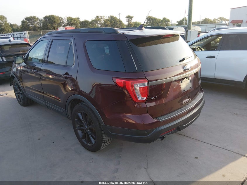 Vin: 1fm5k7d81kgb06715, lot: 46255455, ford explorer xlt 20193