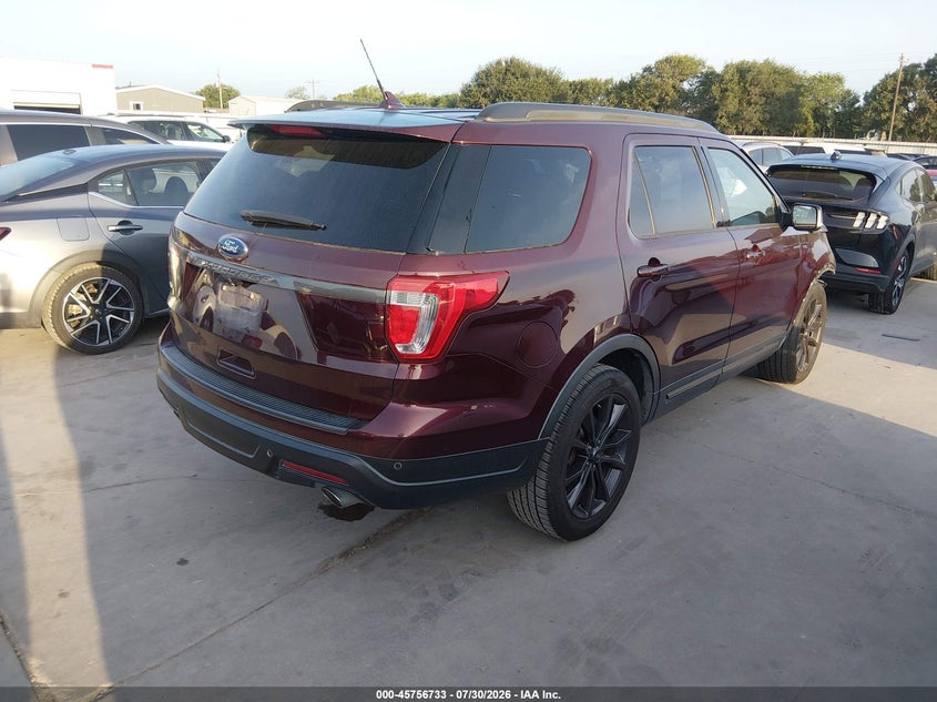 Vin: 1fm5k7d81kgb06715, lot: 46255455, ford explorer xlt 20194
