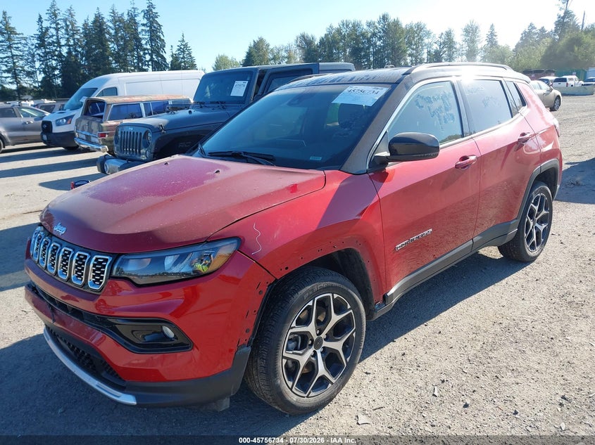 Vin: 3c4njdcn0st579112, lot: 46255456, jeep compass limited 4x4 20252