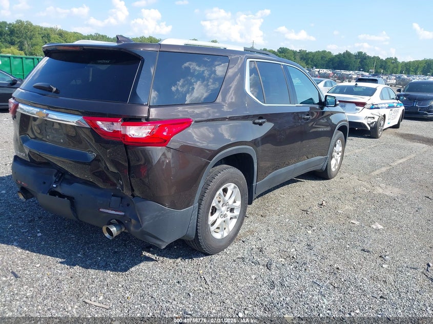 Vin: 1gnergkw3jj155697, lot: 46255498, chevrolet traverse lt cloth 20184